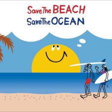 出演者の日割りが発表されたグリーンルーム。プレイベントとしてビーチクリーンアップ＆ライブを開催。