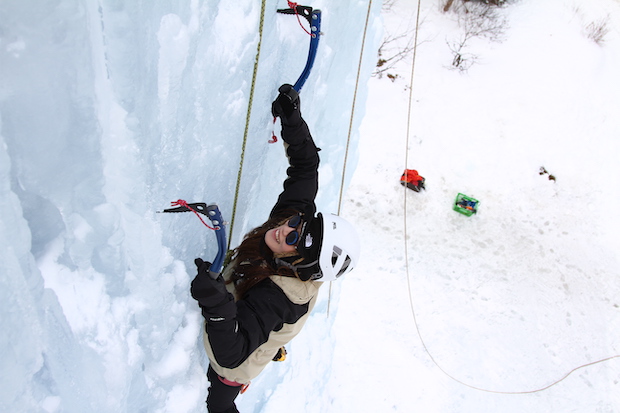 アイスクライミング ice climbing 岩根山荘
