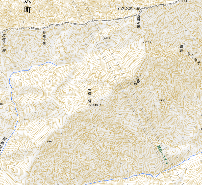 【遊び場の探し方】ルートマップを手放して、地形図を見つめ直してみる 俎嵒 まないたぐら 谷川岳